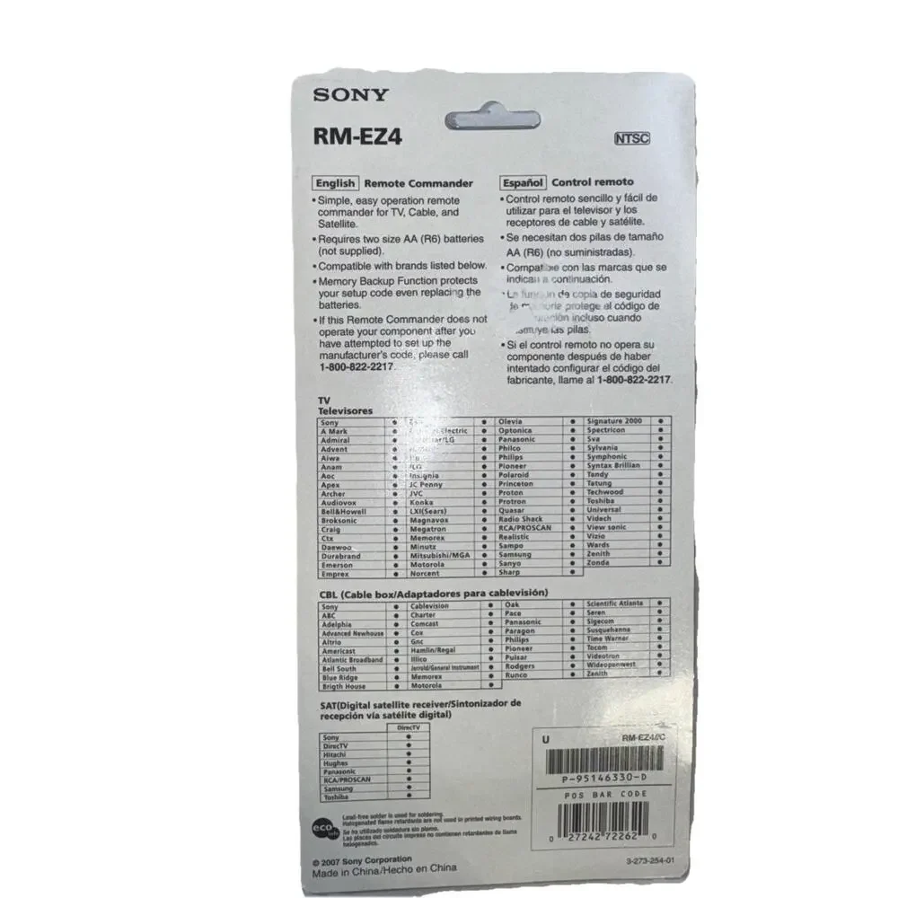 Sony remote commander